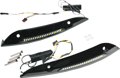 CUSTOM DYNAMICS Windshield Trim - Black CD-RG-WT-AW2-B