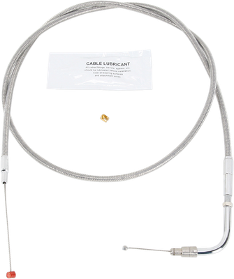 BARNETT Stainless Steel Throttle Cable - '96-'01 Touring 1023030017