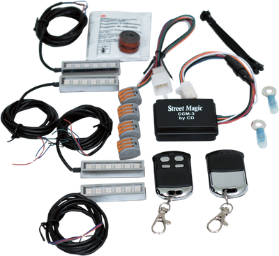CUSTOM DYNAMICS Accent Light Starter Kit - Color-Changing - Magical Wizards™ - 4 LED Pods - Standard Remote TMWZ01