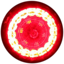 CUSTOM DYNAMICS ProBEAM® Universal Turn Signals - Gloss Black/Red PB-UNV-RTS-RR-B