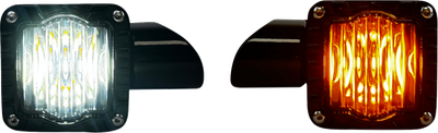CUSTOM DYNAMICS Turn Signal - Shark Demon™ - LED - Front - Smoke Lens SD-RG-FT-AW