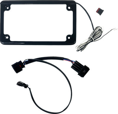 CUSTOM DYNAMICS Lighted License Plate Frame - Gloss Black - Talon CD-LPF-TAL22