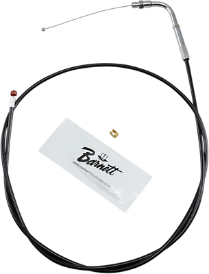 BARNETT Black Vinyl Throttle Cable - +6" Size - 48" Length 101303000806