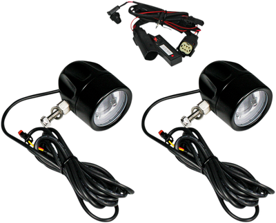 CUSTOM DYNAMICS Fog Light - Black - Clear Lens PB-FOG-SS6-B