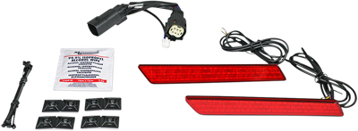 CUSTOM DYNAMICS Saddlebag Latch Lights - SS6 - Red CD-LATCH-SS6-R