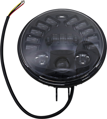 CUSTOM DYNAMICS Adaptive Headlight - 7" - Pedestal Mount - Black PB-7PA-B