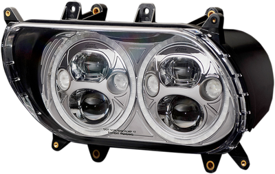 CUSTOM DYNAMICS Headlight - Chrome - FLTR CDTB-RG-15-C