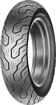 Dunlop K555 rear tire, angled view