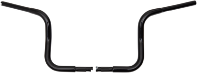 FAT BAGGERS INC. 1-1/4" EZ Install Round Top Handlebar - 10" - Black 903010-B