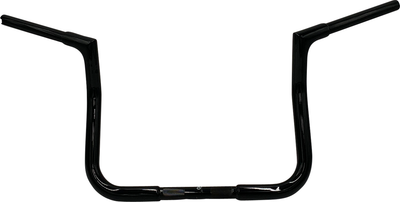 FAT BAGGERS INC. 1-1/4" EZ Install Flat Top Handlebar - 11" - Black 745011-B