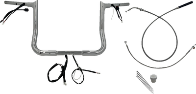 FAT BAGGERS INC. 1-1/4" EZ Install Pointed Top Handlebar - 12" - Chrome 949012