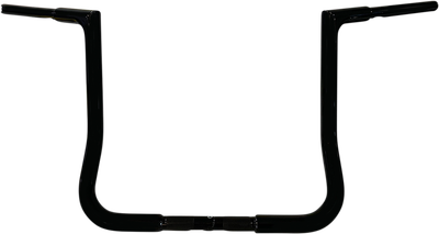 FAT BAGGERS INC. 1-1/4" EZ Install Flat Top Handlebar - 16" - Black 705016-B