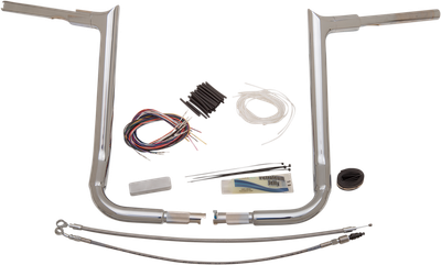 FAT BAGGERS INC. 1-1/2" EZ Install Pointed Top Handlebar Kit - 16" - Chrome 809116