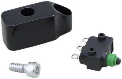 PERFORMANCE MACHINE (PM) Control Switch Housing - Includes Switch - Brake/Clutch - Black 0062-2942-B