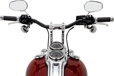 PERFORMANCE MACHINE (PM) Phatbar & Riser Kit - Internal Wiring - 9" - Chrome 0208-2195M-CH