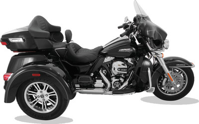 Mustang 08-21 Harley Electra Glide, Rd Glide, Rd King, Str Glide Touring 1PC Seat Deluxe - Black