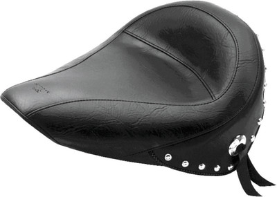Mustang 84-06 Harley Standard Rear Tire Standard Touring Solo Seat w/Studs - Black