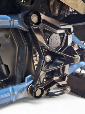 Elektric Offroad 2020-2024 Polaris RZR Pro XP Radius Rod Plate With Tow Hook Anodized Black