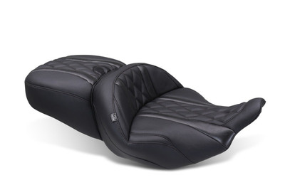 Mustang 23-25 Harley CVO Road Glide (ST) Super Touring Standard Reach One-Piece, 2 UP Black