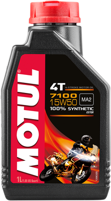 MOTUL 7100 4T Synthetic Oil - 15W-50 - 1L 104298