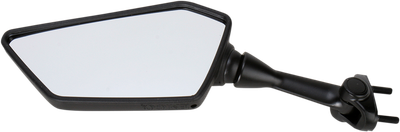 EMGO Mirror - Side View - Polygon - Black - Left 20-43092