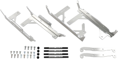 MOOSE OFFROAD Radiator Braces - Silver - Gas Gas/Husqvarna/KTM 11-1019