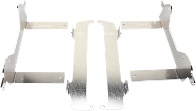 MOOSE OFFROAD Radiator Braces - Silver - Yamaha 11-158
