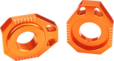 SCAR RACING Axle Blocks - Orange - Gas Gas/Husqvarna/KTM AB502