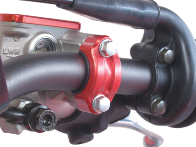 WORKS CONNECTION Rotating Master Cylinder Clamp - Red 31-200