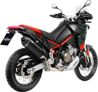 LEOVINCE LV-14 Black Edition Slip-On Muffler - Aprilia Tuareg 660 15626BU