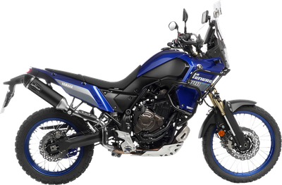 LEOVINCE LV One Evo Slip-On Muffler - High Mount - Black - Tenere 700 14465EBU: