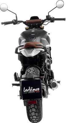 LEOVINCE LV-10 Slip-On Muffler - Black Stainless Steel 15267BU