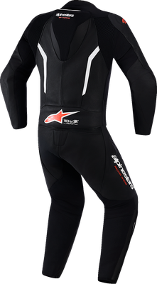 ALPINESTARS GP Force v2 2-Piece Leather Suit - Black/White/Red Fluo - US 48 / EU 58 3160126-1231-58