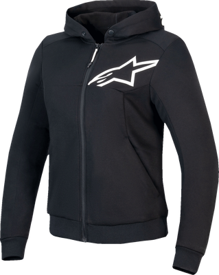 ALPINESTARS Stella Chrome v2 Sport Hoodie - Black/White - XL 4210225-12-XL