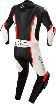 ALPINESTARS Missile v2 - 1-Piece Leather Suit - Black/White/Red Fluo - US 50 / EU 60 3150122-1231-60