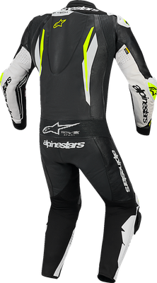 ALPINESTARS GP Tech v5 1-Piece Leather Suit - Black/White/Yellow Fluo - US 42 / EU 52 3150226-125-52