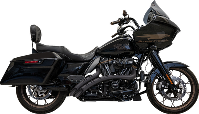 BASSANI XHAUST Sweeper Radial Exhaust System with Slotted Heat Shields - Black 1F22FB