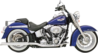 BASSANI XHAUST Power Curve True-Dual Crossover Header Pipes - '86-'06 Softail SFT-211