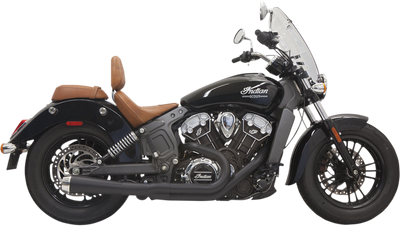 BASSANI XHAUST 2:1 Exhaust - Black - Short - Scout 8S12JB