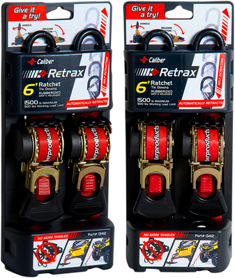 CALIBER RETRAX 6' SELF REWIND TIE 13412