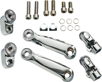 CIRO Adjustable RydeCulture™ Charles Chapa Peg Mounts - Passenger - Chrome - Indian 6R200