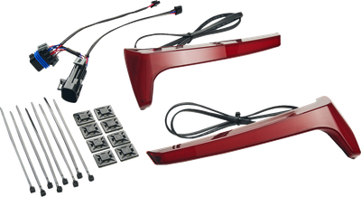 CIRO Saddlebag Lights - Red Lens - Red Turn Signal - Indian 4R110