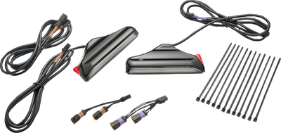 CIRO Fork Lights with Lightstrike Compatibility - Black - '24-'25 FLHX/FLHXU/FLTRX 42121