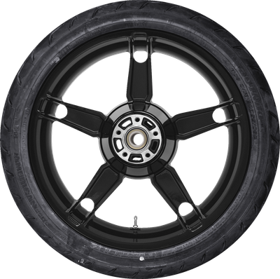 COASTAL MOTO Daytona Rear Wheel - Black (18") | Dunlop AE Tire (180/55B18) PKG2-DAY185SB-ABST