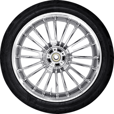 COASTAL MOTO Atlantic Rear Wheel - Chrome (18") | Dunlop AE2 Tire (180/55B18) PKG2-ATL185CH-ABST