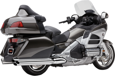 COBRA 6-into-6 Slip-On Mufflers - Chrome - GL1800/F6B 1217