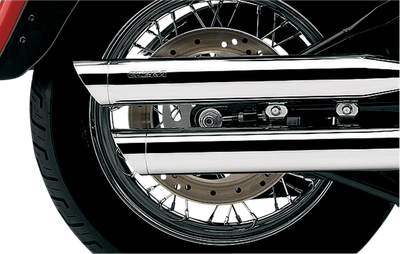 COBRA 3" Slip-On Mufflers - Chrome - '00-'06 FLSTF 6000