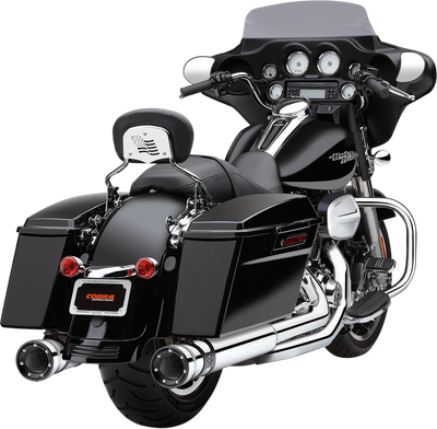 COBRA Race-Pro Slip-On Mufflers - Chrome - '95-'16 FLH 6218