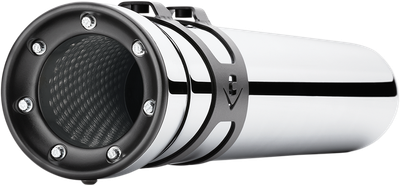 COBRA Race-Pro Slip-On Mufflers - Chrome - '95-'16 FLH 6218