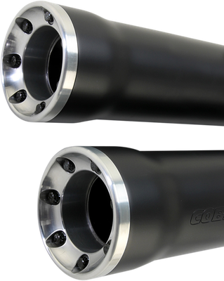 COBRA Slip-On Mufflers with Race Pro Tips - 3" - Black - '07-'17 FXST/B/C, FLSTC/FXCW/C/FXSB/SE 6053B